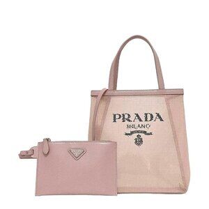 Prada Handbag Pink Lame 1 Bg417